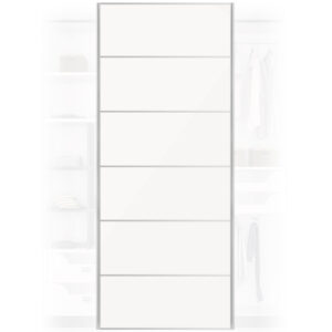 White Solid Gloss Sliding Wardrobe Door 950mm x 2400mm