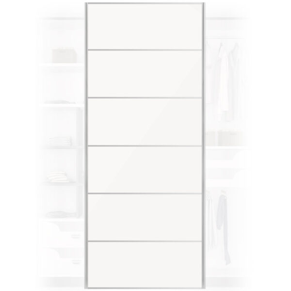 White Solid Gloss Sliding Wardrobe Door 950mm x 2400mm