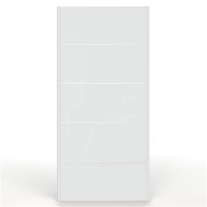 Solid Light Grey Satin Sliding Wardrobe Door 950mm x 2000mm
