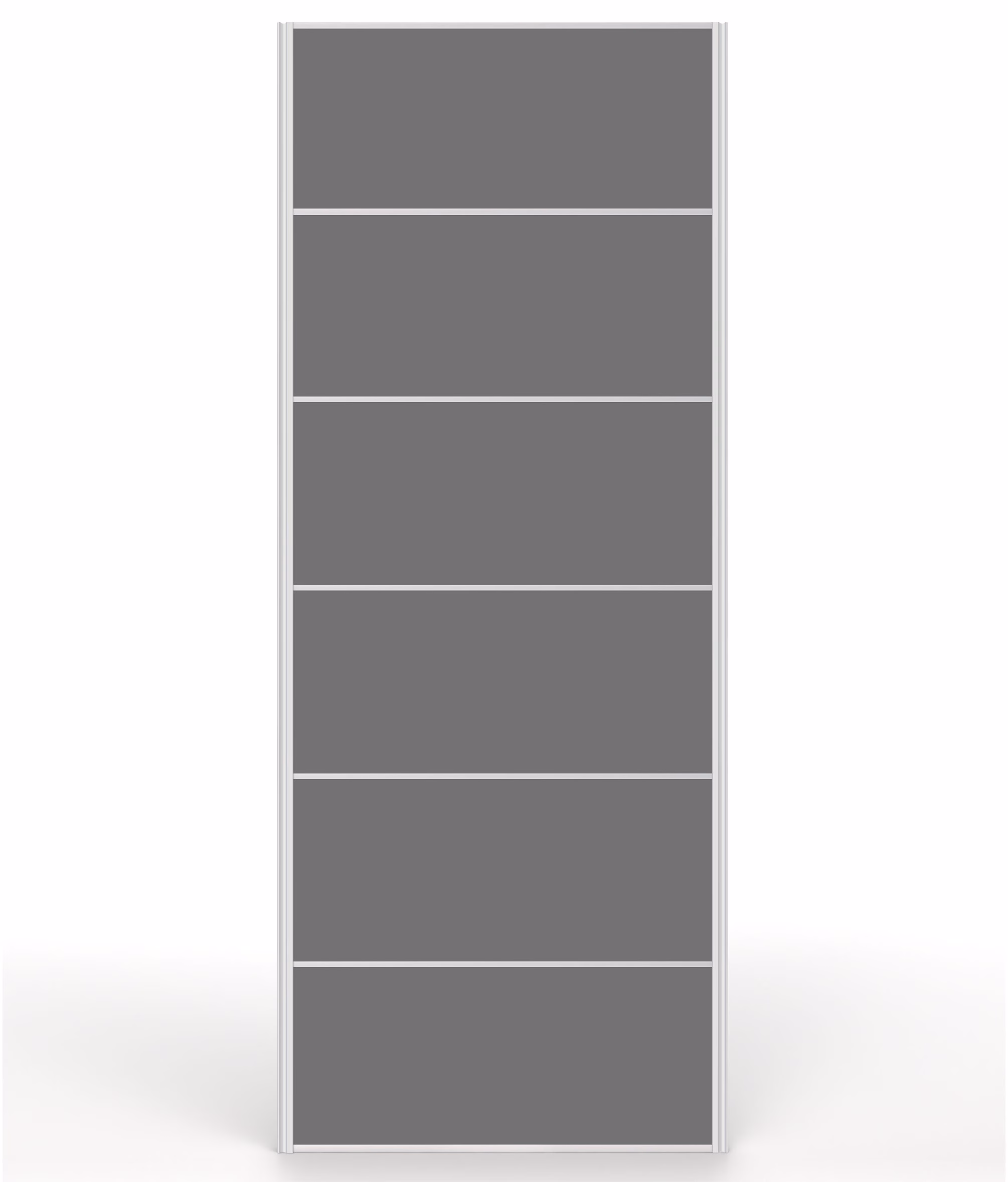 Flat-Pack Grey Satin 2400mm Sliding Wardrobe Door