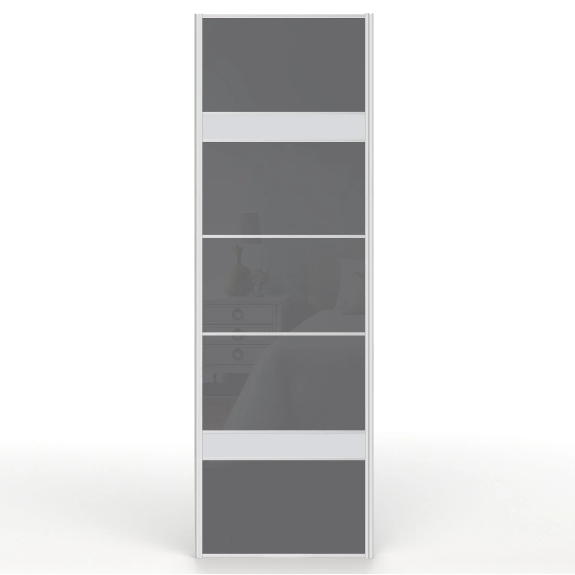 Discounted Flat-Pack Gloss Sliding Wardrobe Door (650x2200mm)