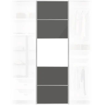 Discounted Flat-Pack Gloss Sliding Wardrobe Door (650x2200mm)