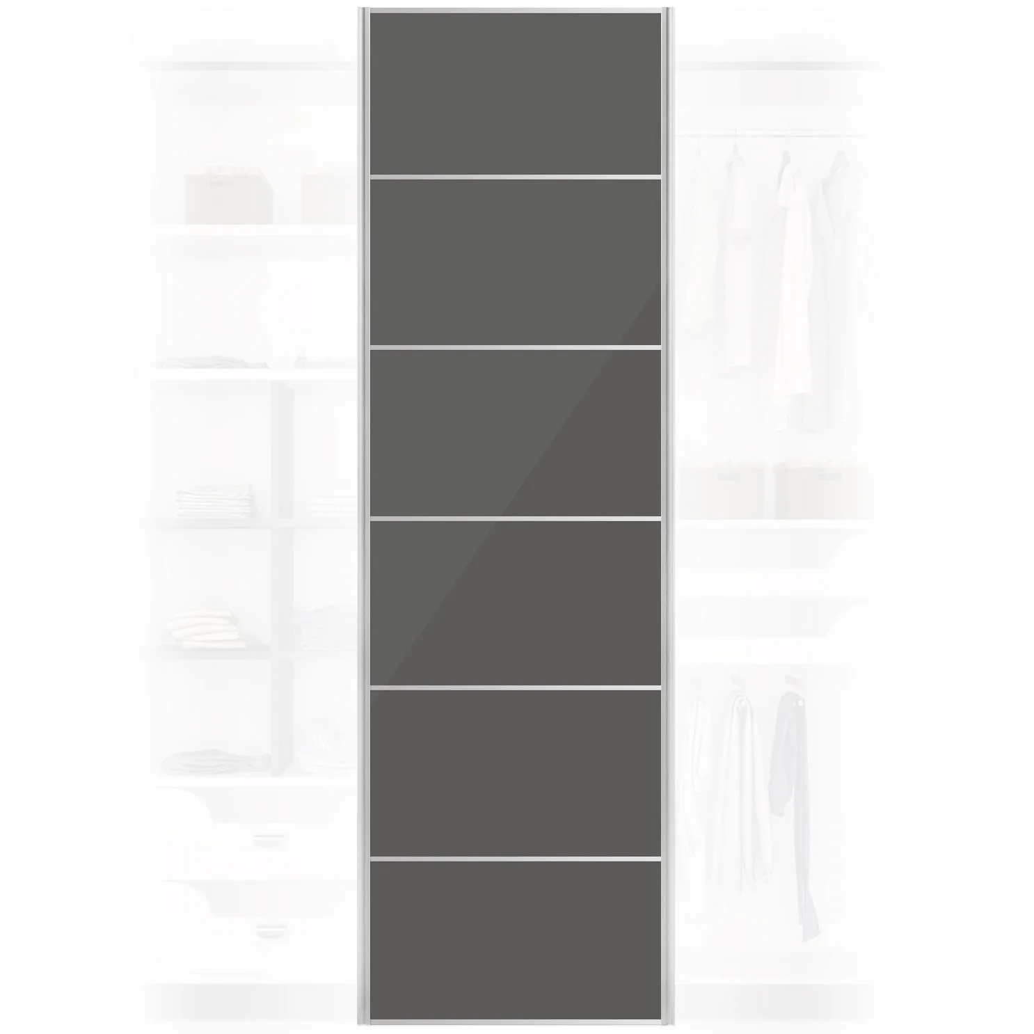 Discounted Flat-Pack Gloss Sliding Wardrobe Door (650x2400mm)